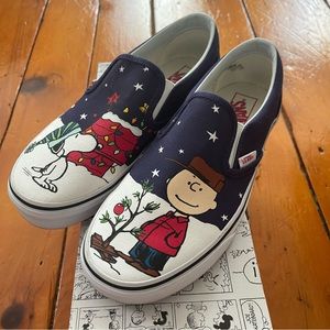 Vans Peanuts Snoopy Christmas Slip Ons